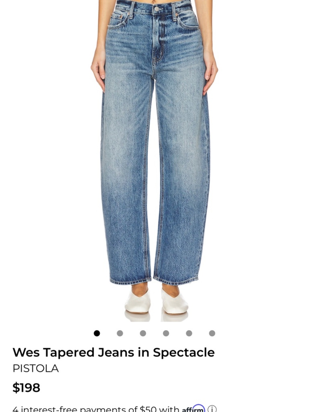 PISTOLA Wes tapered Jean in Spectacle size 27